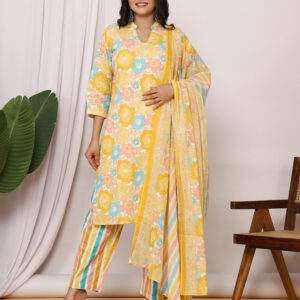 Vogue Treasure Canary kurti set dress